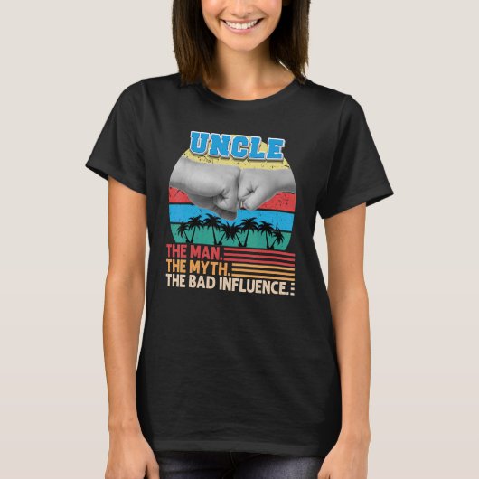 Oom de Man mythe de slechte invloed vader dag T-shirt (Voorkant)