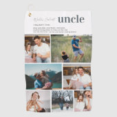 Oom Definitie | 7 Foto gepersonaliseerd Golfhanddoek (Voorkant)