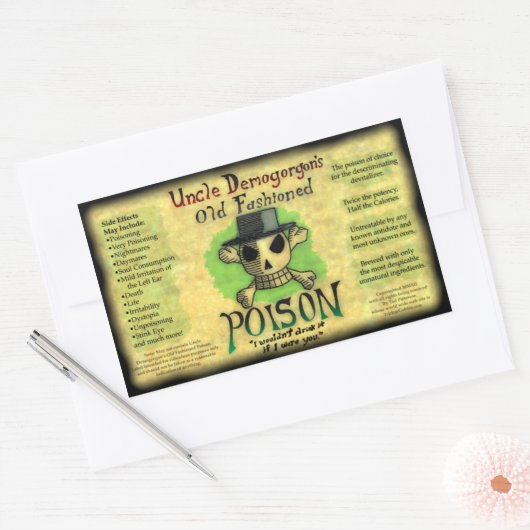 Oom Demogorgon's ouderwetse giftige Sticker (Envelop)