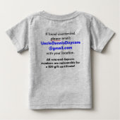 Oom Dennis voor baby (Achterkant)