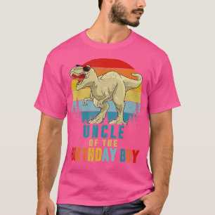 Oom Dinosaur van de Birthday Boy Matching Familie T-shirt