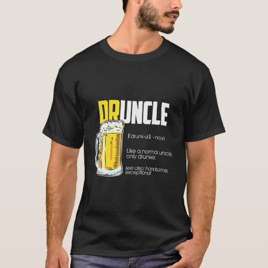 Oom Druncle Definition Beer T-shirt (Voorkant)