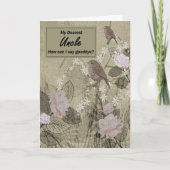 Oom - Een laatste afscheid - Digitaal schilderij Kaart (Voorkant)