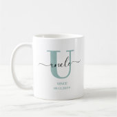 Oom Elegant Script Monogram Koffiemok (Links)