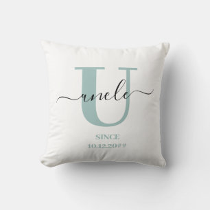 Oom Elegant Script Monogram Kussen