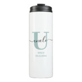 Oom Elegant Script Monogram Thermosbeker (Voorkant)