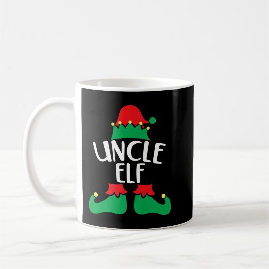 Oom Elf Matching Family Group kerstparty Pa Koffiemok (Links)