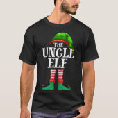 Oom Elf Matching Family Kerstparty Pajama T-shirt (Voorkant)