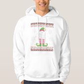 Oom Elf Ugly Kerstmis Hoodie (Voorkant)
