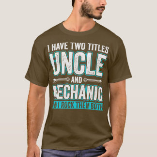 Oom en Mechanic Funny Garage Fixing Cars oom T-shirt