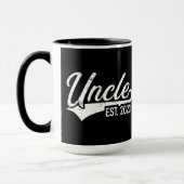 Oom est. 2023 voor zwangerschapsaankondiging mok (Links)