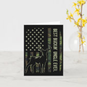 Oom Ever Camo American Flag Deer Hu Kaart (Gele Bloem)