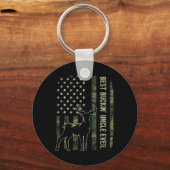 Oom Ever Camo American Flag Deer Hu Sleutelhanger (Voorkant)