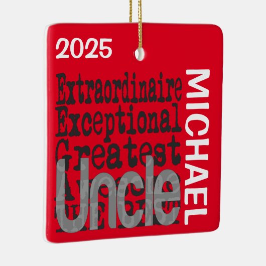 oom Extraordinaire CUSTOM Keramisch Ornament (Rechts)