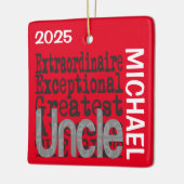 oom Extraordinaire CUSTOM Keramisch Ornament (Links)