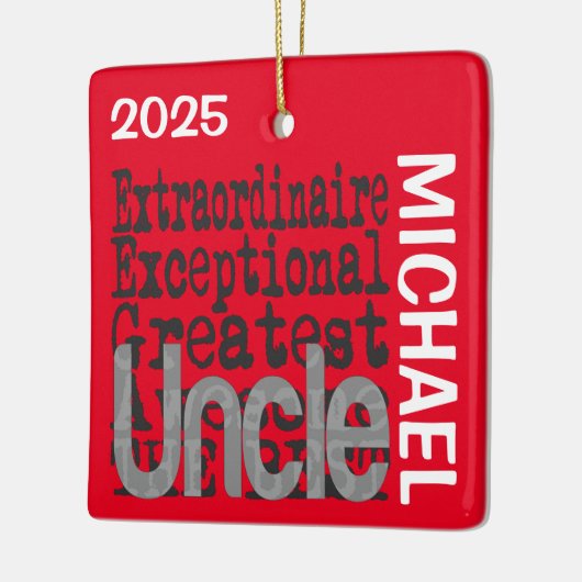 oom Extraordinaire CUSTOM Keramisch Ornament (Links)