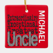 oom Extraordinaire CUSTOM Keramisch Ornament (Voorkant)