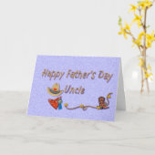 Oom Fathers Day Westerne-stijlkaart Kaart (Gele Bloem)