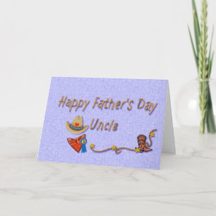 Oom Fathers Day Westerne-stijlkaart Kaart