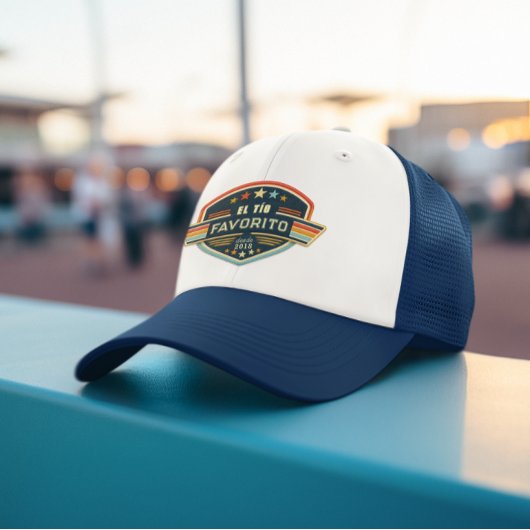 Oom Favoriet Aangepast Jaar Patch Ontwerp Trucker Pet