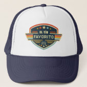Oom Favoriet Aangepast Jaar Patch Ontwerp Trucker Pet (Voorkant)