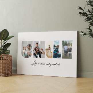 Oom Foto Collage 5 Afbeeldingen Collage Canvas Afdruk