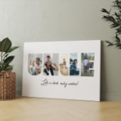 Oom Foto Collage 5 Afbeeldingen Collage Canvas Afdruk