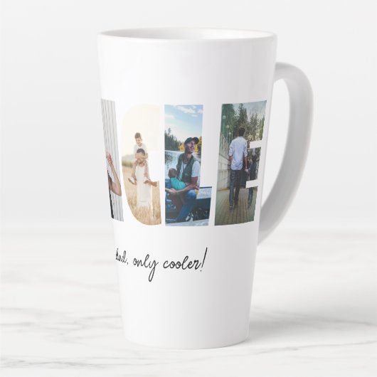 Oom Foto Collage 5 Afbeeldingen Collage Latte Mok (Rechterhoek)