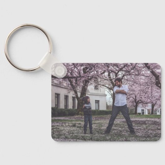 Oom Foto Collage 5 Afbeeldingen Collage Sleutelhanger (Achterkant)