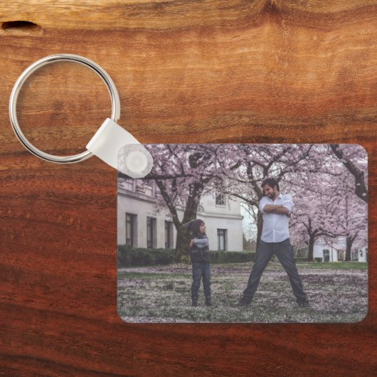 Oom Foto Collage 5 Afbeeldingen Collage Sleutelhanger (Achterkant)