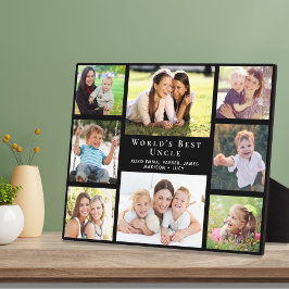 Oom Foto Collage Black Fotoplaat