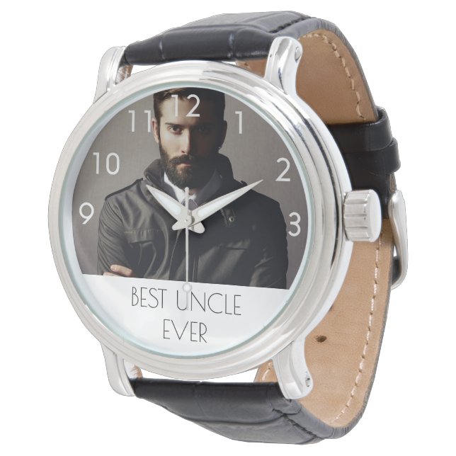 Oom foto tekst horloge (Gekanteld)