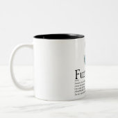 Oom Fun Definitie Foto Tweekleurige Koffiemok (Links)
