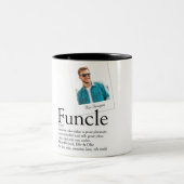 Oom Fun Definitie Foto Tweekleurige Koffiemok (Center)