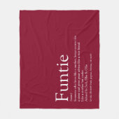 Oom Fun Fun Definition Bourgondië Fleece Deken (Voorkant)