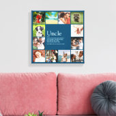 Oom Funcle Definitie 12 Foto Blauwe Pret Canvas Afdruk (Insitu (Woonkamer))
