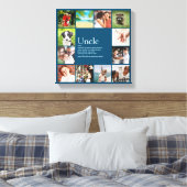 Oom Funcle Definitie 12 Foto Blauwe Pret Canvas Afdruk (Insitu (Slaapkamer))