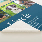 Oom, Funcle Definitie 6 Foto Modern Fun Blauw Sherpa Deken (3/4)