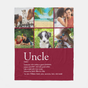 Oom Funcle Definitie Pret 6 Foto Burgundy Fleece Deken