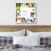 Oom, Funcle Definition 12 Photo Collage Canvas Afdruk (Insitu (Slaapkamer))