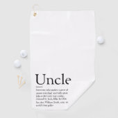 Oom Funcle Definition Modern Fun Golfhanddoek (Insitu)