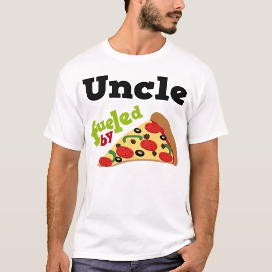 Oom (Funny) Pizza T Shirt (Voorkant)