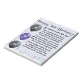 Oom gedicht - 18e verjaardag notitieblok (Linkerzijde)