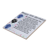 Oom gedicht - 40e verjaardag tegeltje (Zijkant)