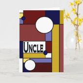 Oom - Gelukkig Vaderdag aan Origineel Kaart (Gele Bloem)