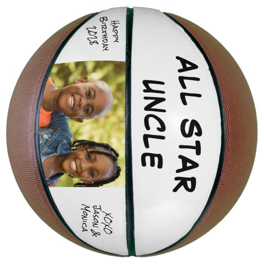 Oom Gepersonaliseerde foto Basketbal (Verticaal)