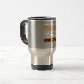 Oom Gift Ideeën | Ik ben de oom Drink Koffee Reisbeker (Voorkant links)
