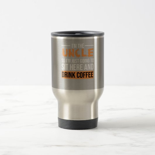 Oom Gift Ideeën | Ik ben de oom Drink Koffee Reisbeker (Center)
