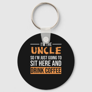 Oom Gift Ideeën   Ik ben de oom Drink Koffee Sleutelhanger