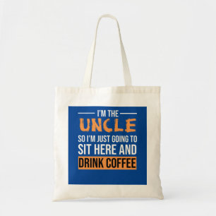 Oom Gift Ideeën Ik ben de oom Drink Koffee Tote Bag